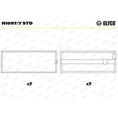 GLYCO H1097/7 STD Støtte i stål for sylinderlager - Lager GLYCO H1097/7 STD Støtte i stål for sylinderlager - Lager