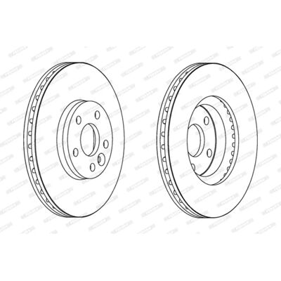 FERODO DDF1567 Bremseskive - Ventileret, kompatibel med Ford, Volvo, Land Rover FERODO DDF1567 Bremseskive - Ventileret, kompatibel med Ford, Volvo, Land Rover