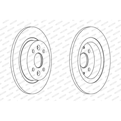 FERODO Disco de freno Kia DDF1600 - Brake Disc FERODO Disco de freno Kia DDF1600 - Brake Disc