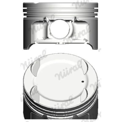 NURAL 87-124806-00 Zuiger - Zuiger, Cilinderboring 80,90mm, Bout 21mm NURAL 87-124806-00 Zuiger - Zuiger, Cilinderboring 80,90mm, Bout 21mm