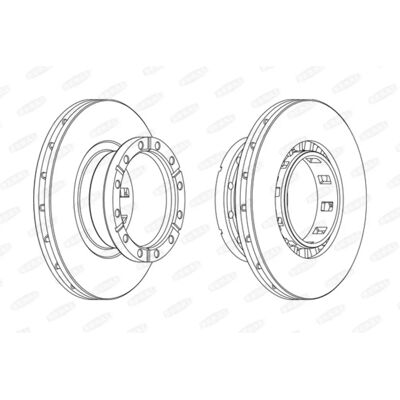 BERAL BCR318A - Disque de frein BERAL BCR318A - Disque de frein