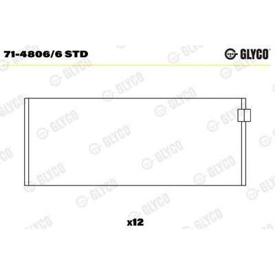 Glyco 71-4806/6 STD motorlager - BMW 3, 5, X5 Glyco 71-4806/6 STD motorlager - BMW 3, 5, X5