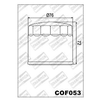 Filtre à Huile Champion - HF153 pour Motos - Protection Longue Durée Filtre à Huile Champion - HF153 pour Motos - Protection Longue Durée