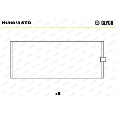 GLYCO H1310/3 STD Kormányműcsapágy-tartó - Acélból szinterezett bronzzal Austin, Innocenti, MG, Morris autókhoz GLYCO H1310/3 STD Kormányműcsapágy-tartó - Acélból szinterezett bronzzal Austin, Innocenti, MG, Morris autókhoz