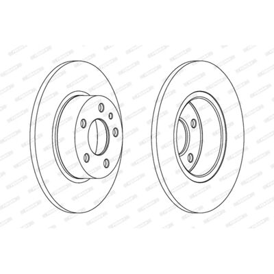 FERODO Fiat Alfa Lancia Brake Disc - Brake Disc FERODO Fiat Alfa Lancia Brake Disc - Brake Disc