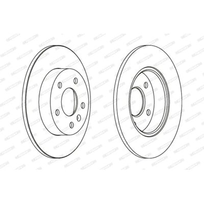 FERODO Δίσκος φρένων Opel, Lexus, Chevrolet - 42mm, 264mm, 5 τρύπες FERODO Δίσκος φρένων Opel, Lexus, Chevrolet - 42mm, 264mm, 5 τρύπες