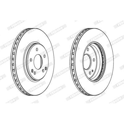FERODO Mercedes-Benz & Chrysler Ventilerad broms skiva - Biltyp FERODO Mercedes-Benz & Chrysler Ventilerad broms skiva - Biltyp
