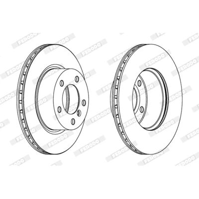 FERODO BMW Bremsscheibe - Belüftet 22mm - E81 E87 E88 E90 - 292mm FERODO BMW Bremsscheibe - Belüftet 22mm - E81 E87 E88 E90 - 292mm