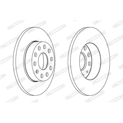 FERODO Jarrulevy VW/Audi/Skoda - 1K0615601AC, 1K0615601AJ, 1K0615601L - Jarrulevy FERODO Jarrulevy VW/Audi/Skoda - 1K0615601AC, 1K0615601AJ, 1K0615601L - Jarrulevy