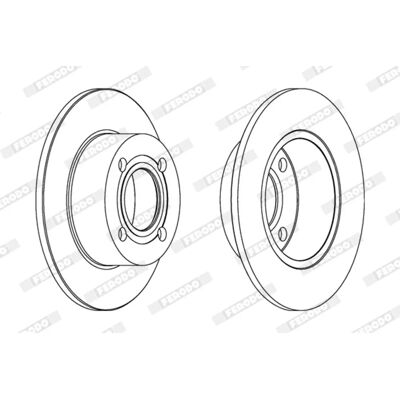 FERODO Jarrulevy Audi B4 - 245mm Ilmastoitu 10mm FERODO Jarrulevy Audi B4 - 245mm Ilmastoitu 10mm