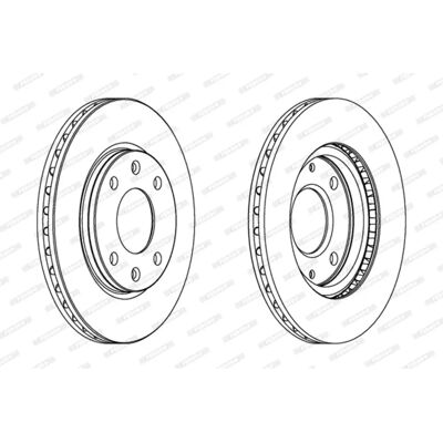 FERODO Peugeot Jarrulevyt - Ventoileidut 247mm 20,4mm FERODO Peugeot Jarrulevyt - Ventoileidut 247mm 20,4mm