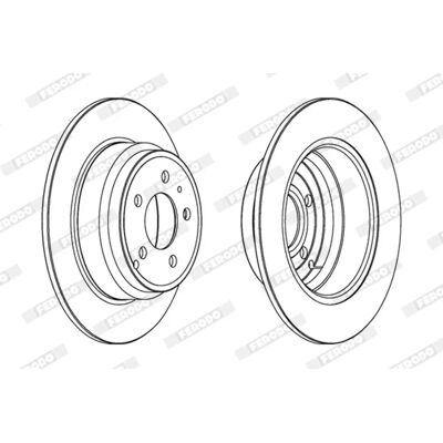 FERODO Volvo jarrulevy - Halkaisija 295mm, Paksuus 9,6mm, Venttiili - Autotyyppi FERODO Volvo jarrulevy - Halkaisija 295mm, Paksuus 9,6mm, Venttiili - Autotyyppi