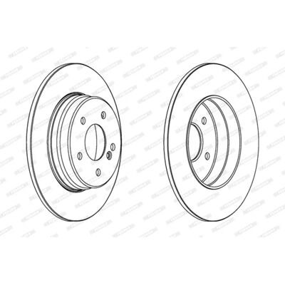 FERODO Mercedes-Benz jarrulevy - C/E-Luokka, 290mm, 10mm, Ilmastoitu FERODO Mercedes-Benz jarrulevy - C/E-Luokka, 290mm, 10mm, Ilmastoitu