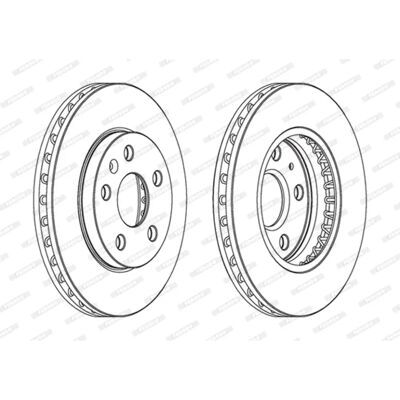 FERODO Insignia A / Malibu VIII Disco ventilato - Disc brake FERODO Insignia A / Malibu VIII Disco ventilato - Disc brake