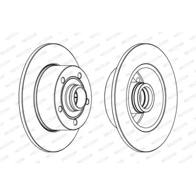 Disco de Freno Ferodo - Audi A4 B5 Recubierto Completo 10mm - Disco de Freno Disco de Freno Ferodo - Audi A4 B5 Recubierto Completo 10mm - Disco de Freno