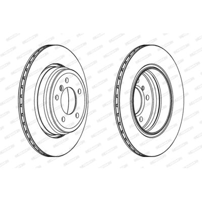 Δίσκος φρένων FERODO BMW - Αερόψυκτος 20mm - DDF1244C-1 Δίσκος φρένων FERODO BMW - Αερόψυκτος 20mm - DDF1244C-1