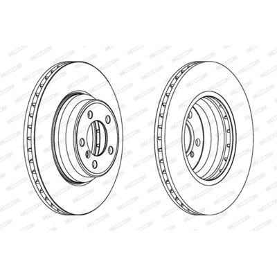 FERODO BMW Jarrulevy DDF1245C-1 - Brake Disc FERODO BMW Jarrulevy DDF1245C-1 - Brake Disc