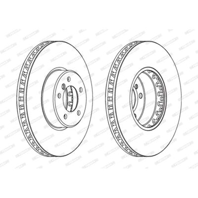 Disque de frein Ferodo BMW - Ventilé 348mm - 36mm d'épaisseur - DDF1867C Disque de frein Ferodo BMW - Ventilé 348mm - 36mm d'épaisseur - DDF1867C