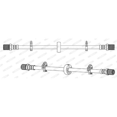 FERODO FHY2797 Elastyczna przewód hamulcowy - Brake Hose FERODO FHY2797 Elastyczna przewód hamulcowy - Brake Hose