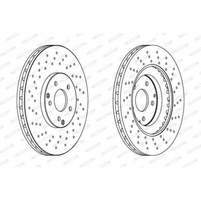 Disc frână Mercedes-Benz DDF1582C-1 - Sport ventilat 330mm Disc frână Mercedes-Benz DDF1582C-1 - Sport ventilat 330mm