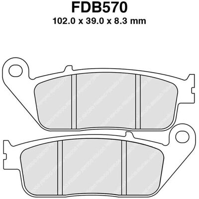 FERODO FDB570SM Pastillas de freno - Maxi-scooter FERODO FDB570SM Pastillas de freno - Maxi-scooter