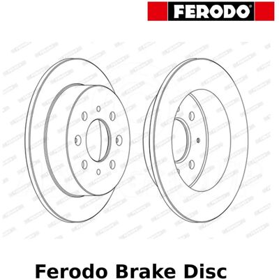 Ferodo Premier Coat+ Disc de Frână DDF1358C - Disc de Frână Ferodo Premier Coat+ Disc de Frână DDF1358C - Disc de Frână