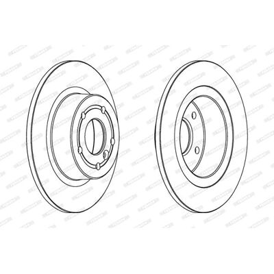 FERODO DDF874C Bremseplade til Land Rover Range Rover 2, 3 - Fuldt belagt FERODO DDF874C Bremseplade til Land Rover Range Rover 2, 3 - Fuldt belagt