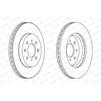 FERODO Honda Jazz 2 Αερόψυκτο δισκόφρενο 21mm - Δίσκος FERODO Honda Jazz 2 Αερόψυκτο δισκόφρενο 21mm - Δίσκος