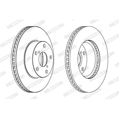 Αερόψυκτος δίσκος φρένων FERODO DDF1216C για Toyota RAV4 II SUV - Δίσκος φρένων Αερόψυκτος δίσκος φρένων FERODO DDF1216C για Toyota RAV4 II SUV - Δίσκος φρένων