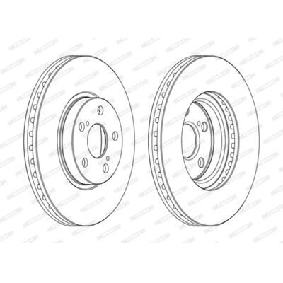 Ferodo jarrulevy Toyota Avensis II - Ilmastoitu, 26mm, 5 holes Ferodo jarrulevy Toyota Avensis II - Ilmastoitu, 26mm, 5 holes