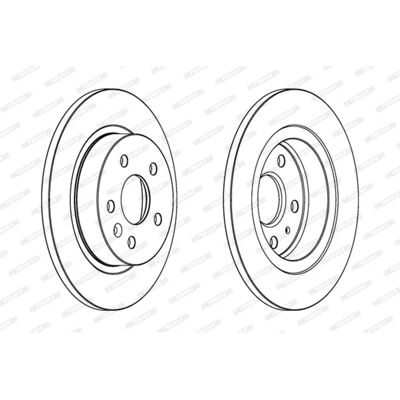 FERODO DDF1872C Bakrotors - Bromsskiva FERODO DDF1872C Bakrotors - Bromsskiva