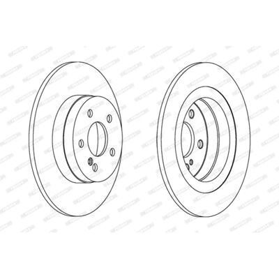 FERODO DDF1691C Πλήρης δίσκος φρένων - 300mm Mercedes-Benz FERODO DDF1691C Πλήρης δίσκος φρένων - 300mm Mercedes-Benz