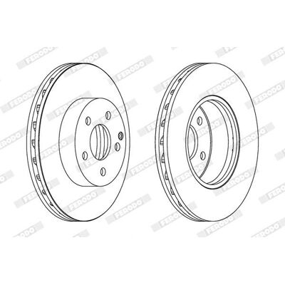 Αεριζόμενος δίσκος φρένων FERODO DDF1690C για Mercedes-Benz C/E-Κλάση Αεριζόμενος δίσκος φρένων FERODO DDF1690C για Mercedes-Benz C/E-Κλάση
