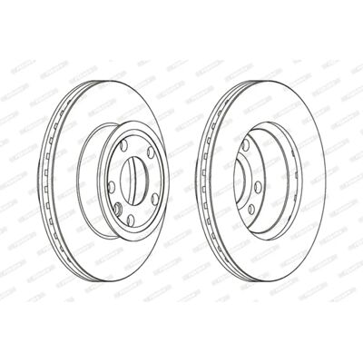FERODO Bremseskive Volkswagen Transporter 4 - ventileret 280mm FERODO Bremseskive Volkswagen Transporter 4 - ventileret 280mm