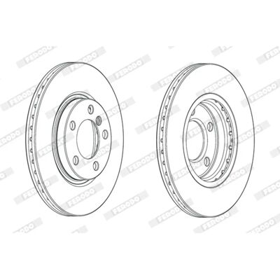 FERODO DDF2125C Αερόψυκτος δίσκος φρένου για MINI: Countryman, Paceman - 24mm FERODO DDF2125C Αερόψυκτος δίσκος φρένου για MINI: Countryman, Paceman - 24mm