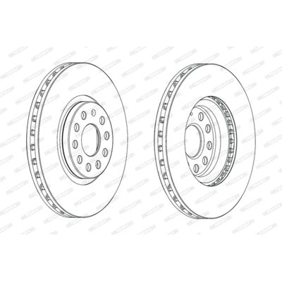Ferodo Kodiaq Ilmastoitu jarrulevy - Disc brake Ferodo Kodiaq Ilmastoitu jarrulevy - Disc brake