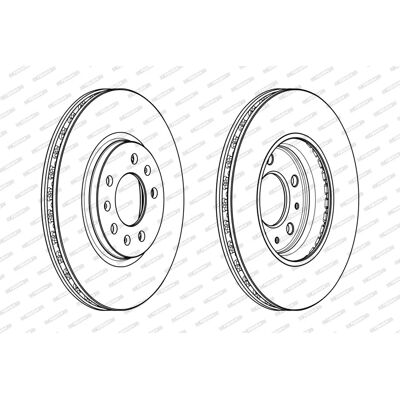 FERODO - DDF1942C - 296 26 5 110 ventilerad belagd - OPEL GT Roadster - Skivbroms FERODO - DDF1942C - 296 26 5 110 ventilerad belagd - OPEL GT Roadster - Skivbroms