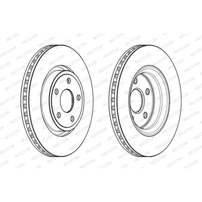 Disco freno ventilato FERODO DDF2097C-1 - Jeep Grand Cherokee 4 Disco freno ventilato FERODO DDF2097C-1 - Jeep Grand Cherokee 4