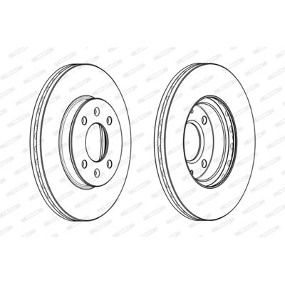 FERODO DDF2089C Discul de frână - Ventilat, 22mm, 256mm FERODO DDF2089C Discul de frână - Ventilat, 22mm, 256mm