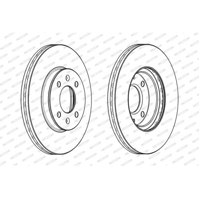 FERODO DDF2089C Skivebremse - Ventilert, 22mm, 256mm FERODO DDF2089C Skivebremse - Ventilert, 22mm, 256mm