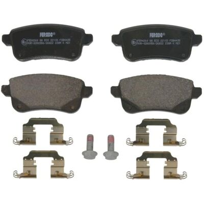 Renault FERODO FDB4435 Brake Pads Kit - Eco Friction - 4 Pieces Renault FERODO FDB4435 Brake Pads Kit - Eco Friction - 4 Pieces