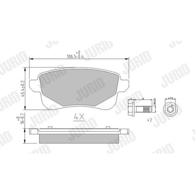 Hyundai I30 Renault Captur Clio Fluence Bremsbeläge - Hinterachse Scheibenbremse Hyundai I30 Renault Captur Clio Fluence Bremsbeläge - Hinterachse Scheibenbremse