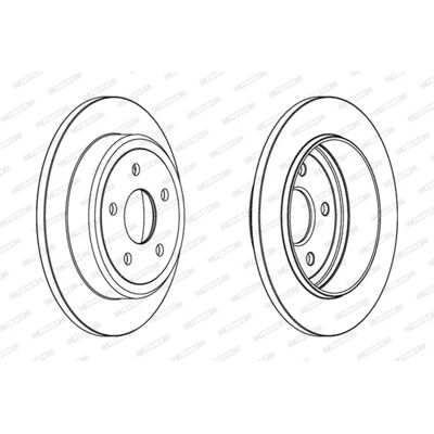 Δίσκος φρένων FERODO για Jeep Grand Cherokee και Commander - 14mm Δίσκος φρένων FERODO για Jeep Grand Cherokee και Commander - 14mm