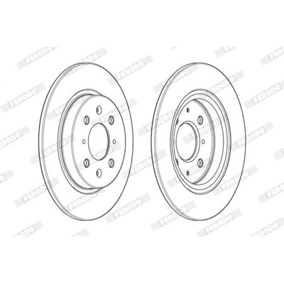 FERODO Sett for Bakre Bremsskiver Honda Jazz & Insight - 9mm Behandlet FERODO Sett for Bakre Bremsskiver Honda Jazz & Insight - 9mm Behandlet