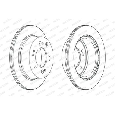 Δίσκος φρένων FERODO DDF2285C για Kia Sorento - Αεριζόμενος 20mm 139,7mm Δίσκος φρένων FERODO DDF2285C για Kia Sorento - Αεριζόμενος 20mm 139,7mm