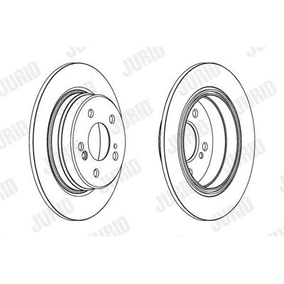 JURID Mercedes-Benz W124 E-Klasse Bremsscheibe - Bremsen, 9mm, 112mm, beschichtet JURID Mercedes-Benz W124 E-Klasse Bremsscheibe - Bremsen, 9mm, 112mm, beschichtet
