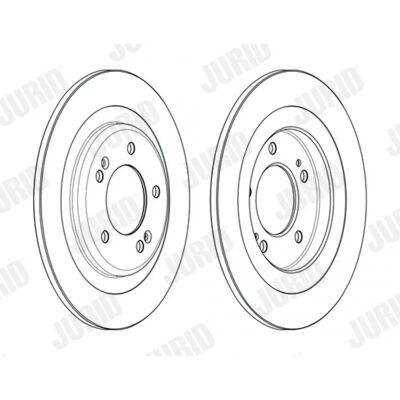 JURID Hyundai i40 Hinterbremsscheibe - Bremsscheibe JURID Hyundai i40 Hinterbremsscheibe - Bremsscheibe