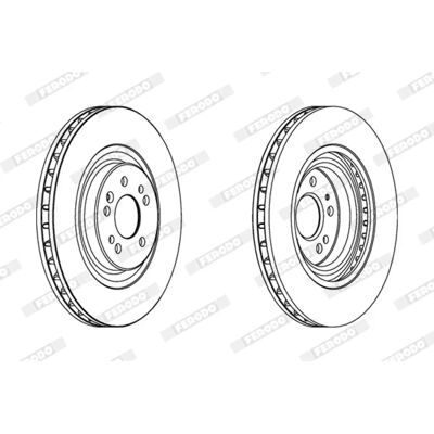 FERODO DDF1085C-1 Belüfteter Bremsscheibe - Disc Brake FERODO DDF1085C-1 Belüfteter Bremsscheibe - Disc Brake