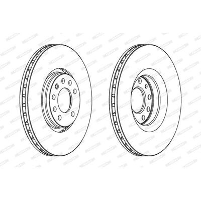 Ventilerad bromsskiva FERODO DDF1237C-1 - Bromsskiva Ventilerad bromsskiva FERODO DDF1237C-1 - Bromsskiva