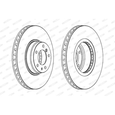 FERODO DDF832C-1 Disc de frână ventilat pentru BMW - Disc FERODO DDF832C-1 Disc de frână ventilat pentru BMW - Disc